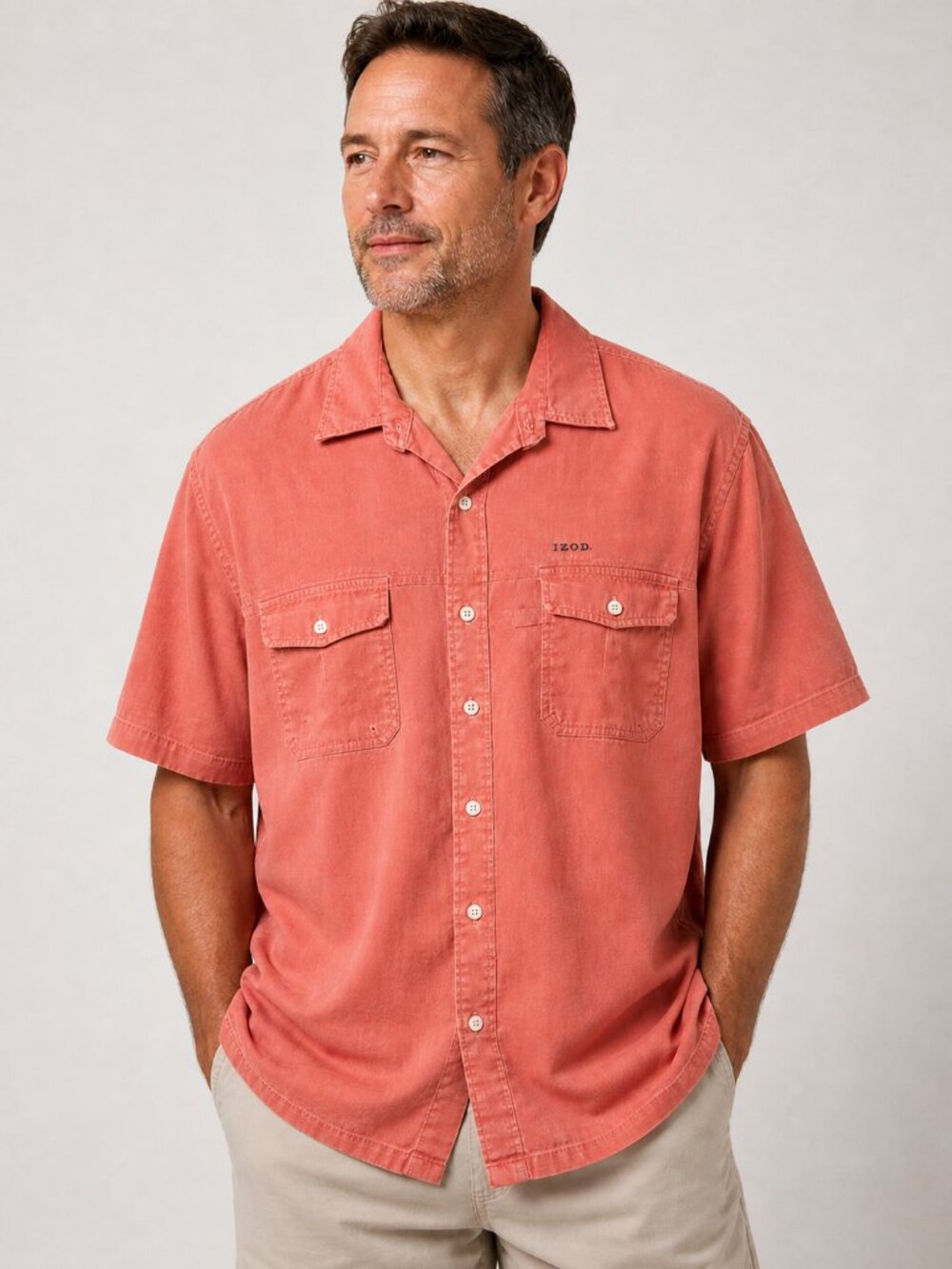 Izod Fishing Shirt Saltwater Performance UPF 50 Men's Size LT Large Tall NWT